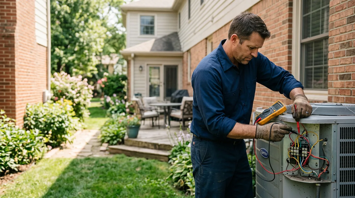 HVAC technician working near Allentown, PA